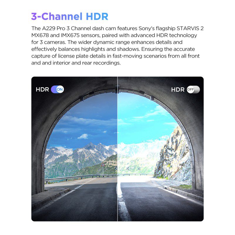 Viofo A229 Pro 4K 3-Channel Dash Cam