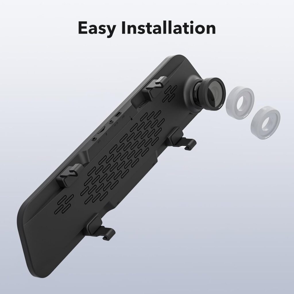 WOLFBOX Circular Polarizing Lens for Mirror Dash Cam