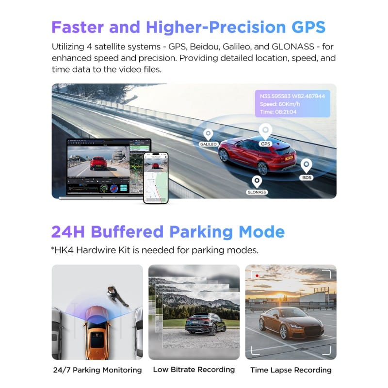 VIOFO A229 PRO 1CH 4K HDR FRONT DASH CAM WITH SONY STARVIS 2 IMX678 8MP SENSOR SUPER NIGHT VISION VOICE CONTROL 5GHZ WIFI GPS