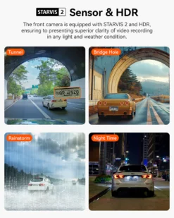 Vantrue N2X 2.7K Front & Interior Dash Cam + LTE Module + Hardwire Kit Bundle - Image 4