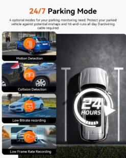 Vantrue N2X 2.7K Front & Interior Dash Cam + LTE Module + Hardwire Kit Bundle - Image 7