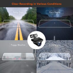 Wolfbox 1080P Waterproof Rear Camera for G900 / G850 / G850 PRO / G840S / G930 Dash Cam - Image 4
