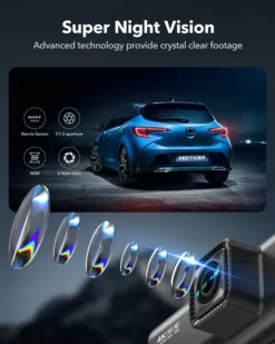 Redtiger F7NT Touch Screen 4K Dual Dash Cam w/ 128GB MicroSD Card - Image 3
