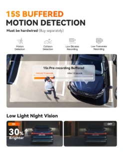 Vantrue E1 Pro 4K Mini Dash Cam, Sony STARVIS 2, PlatePix™, GPS, 5GHz Wi‑Fi, HDR, Voice Control, LTE Ready, 24/7 Parking Mode - Image 6