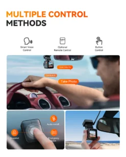 Vantrue E1 Pro 4K Mini Dash Cam, Sony STARVIS 2, PlatePix™, GPS, 5GHz Wi‑Fi, HDR, Voice Control, LTE Ready, 24/7 Parking Mode - Image 7