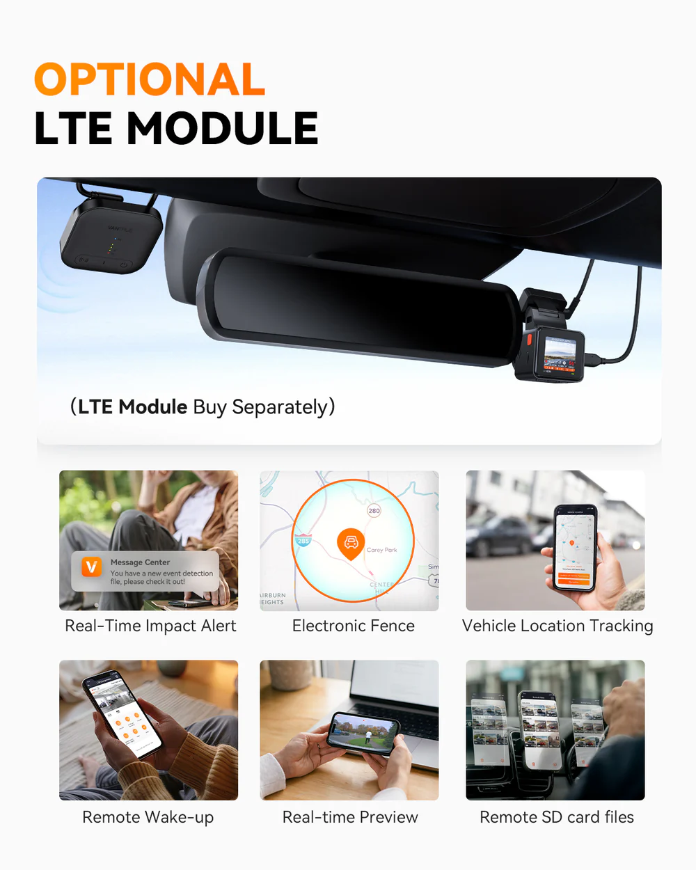 Vantrue E1 Pro Front Dash Cam