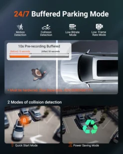Vantrue N4S 3CH 2.7K Dash Cam with Triple Sony STARVIS 2, PlatePix License Plate Capture, 5GHz Wi‑Fi & Dual GPS Logger - Image 5