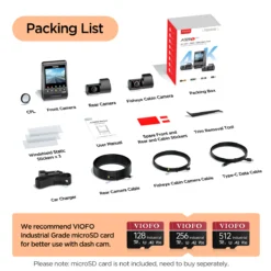 Viofo A329S 4K 3 Channel Dash Cam with 2K Interior & Rear, Sony STARVIS 2 Sensors, HDR Night Vision, Wi‑Fi 6 - Image 6