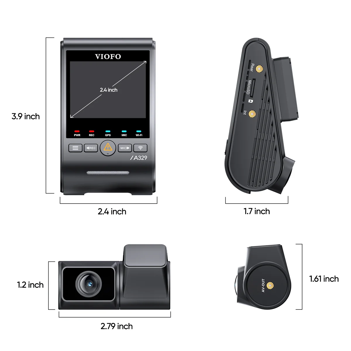 VIOFO A329S 2CH 4K Dash Cam – 4K Front + 2K Rear, Sony STARVIS 2, Wi‑Fi 6, GPS, Parking Mode - Image 6