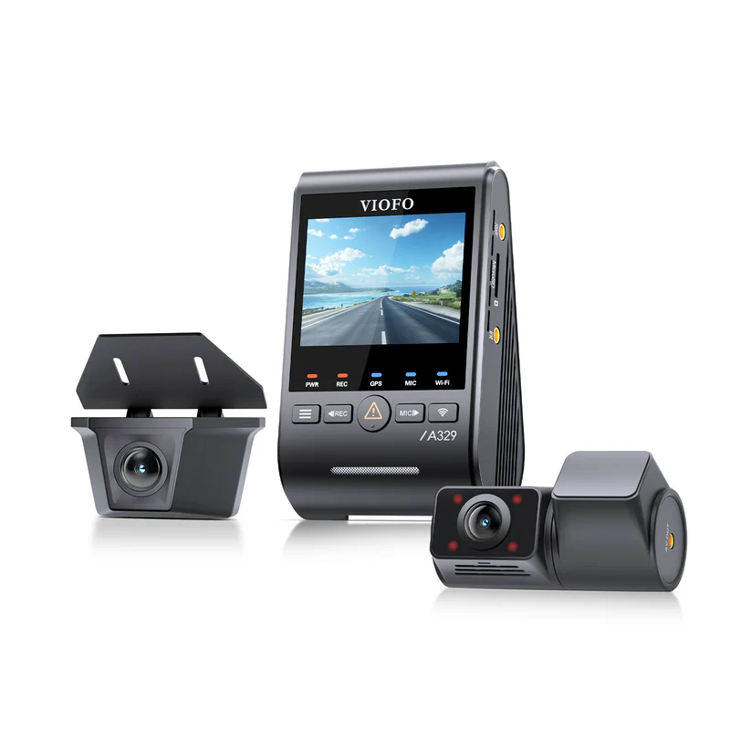 Viofo A329SW 3 Channel Dash Cam – Front 4K 60FPS, 2K Cabin, 2K Rear, Wi‑Fi, Voice Control, Hybrid Parking Surveillance - Image 2