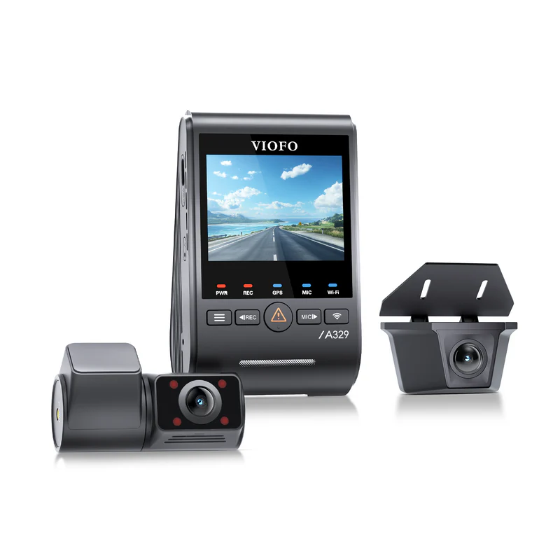 Viofo A329SW 3 Channel Dash Cam – Front 4K 60FPS, 2K Cabin, 2K Rear, Wi‑Fi, Voice Control, Hybrid Parking Surveillance - Image 3
