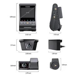 Viofo A329SW 3 Channel Dash Cam – Front 4K 60FPS, 2K Cabin, 2K Rear, Wi‑Fi, Voice Control, Hybrid Parking Surveillance - Image 5