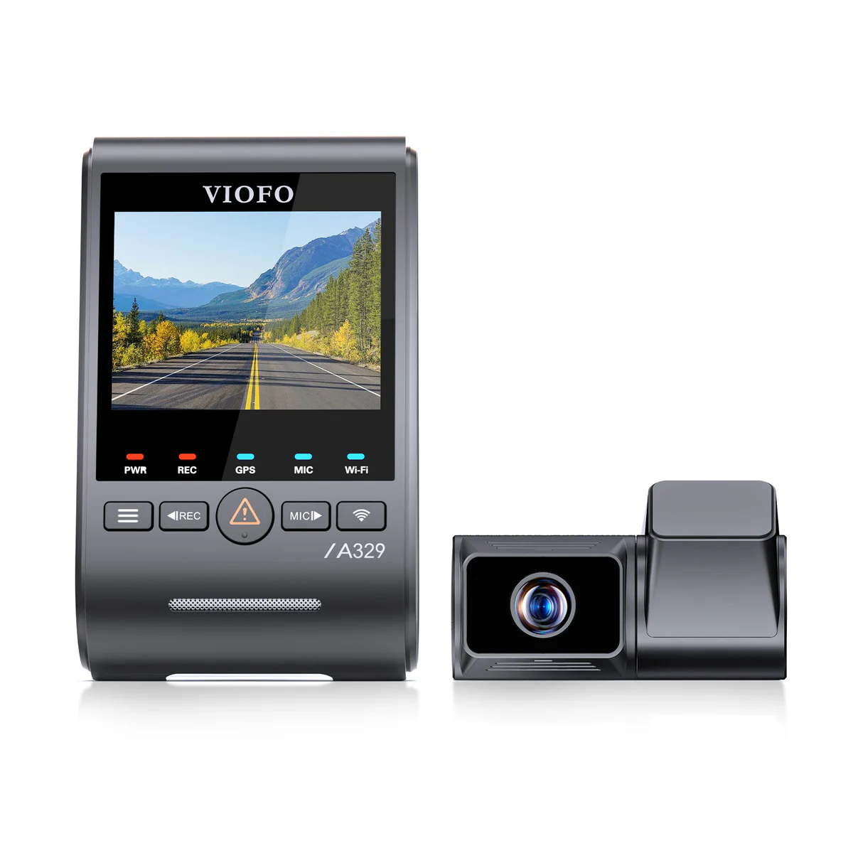 Viofo A329T 4K Dual Dash Cam 4K Front + 2K Telephoto Camera – 4K 60FPS, 4x Optical Zoom for License Plates, Wi‑Fi, Voice Control - Image 4