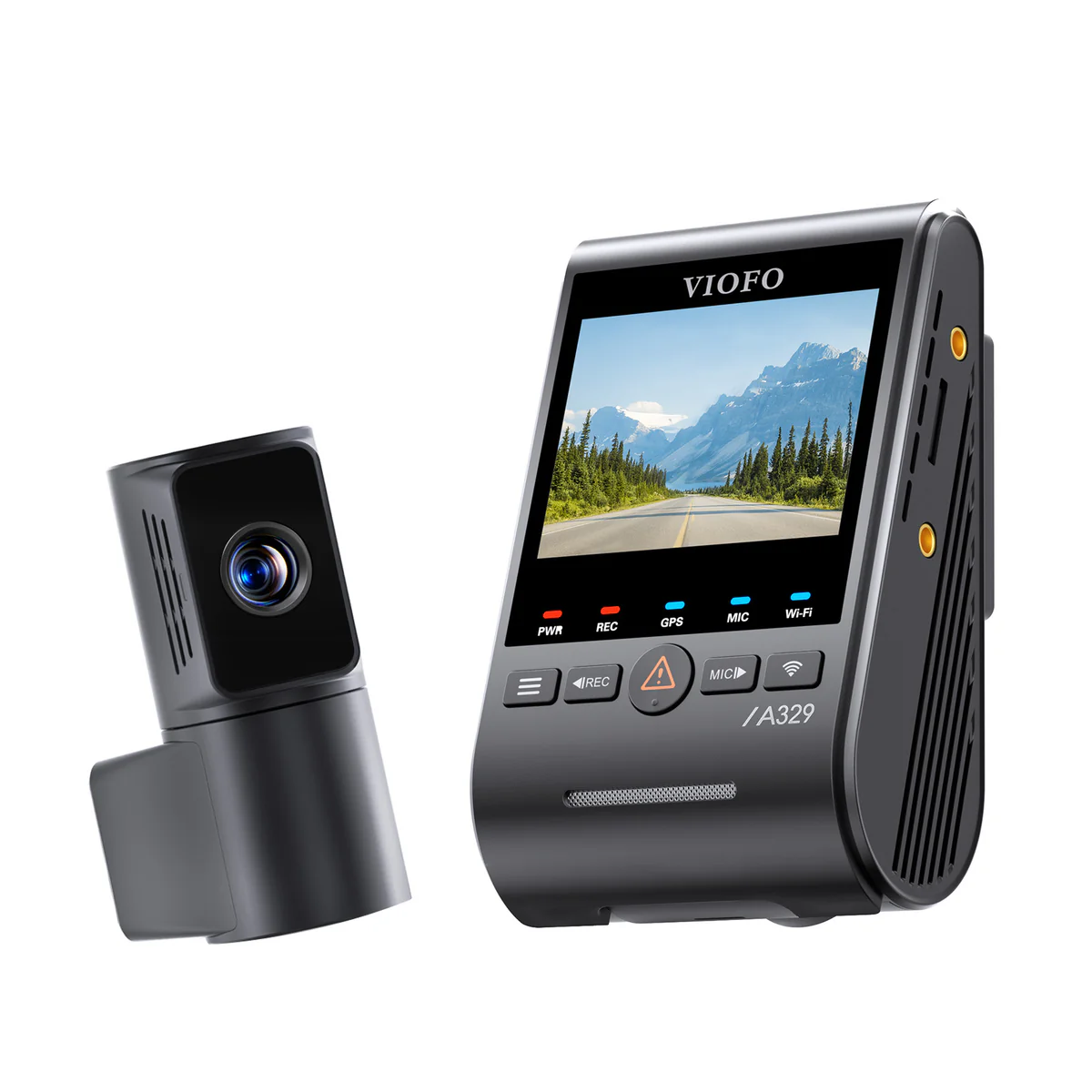 Viofo A329T 4K Dual Dash Cam 4K Front + 2K Telephoto Camera – 4K 60FPS, 4x Optical Zoom for License Plates, Wi‑Fi, Voice Control - Image 5