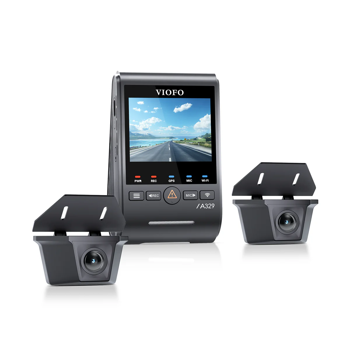 Viofo A329WW 4K 3 Channel Dash Cam with Dual Waterproof Rear Camera for Heavy-Duty Trucks and Trailers - Image 2