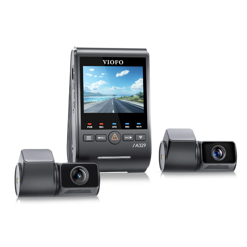 Viofo A329T 4K 3-Channel Dash Cam - Sony STARVIS 2, 4x Optical Zoom, Voice Control, GPS & WiFi 6 - Image 3