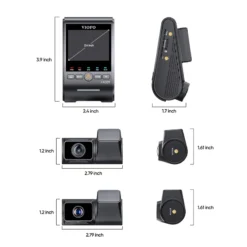 Viofo A329T 4K 3-Channel Dash Cam - Sony STARVIS 2, 4x Optical Zoom, Voice Control, GPS & WiFi 6 - Image 5