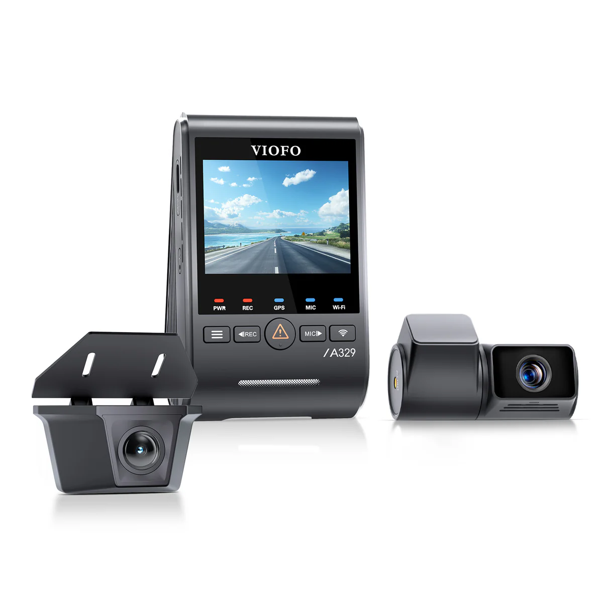 Viofo A329TW 3 Channel Dash Cam – 4K Front, 2K Telephoto 4x Zoom, 2K Waterproof Rear, STARVIS 2, Wi‑Fi 6, GPS - Image 3