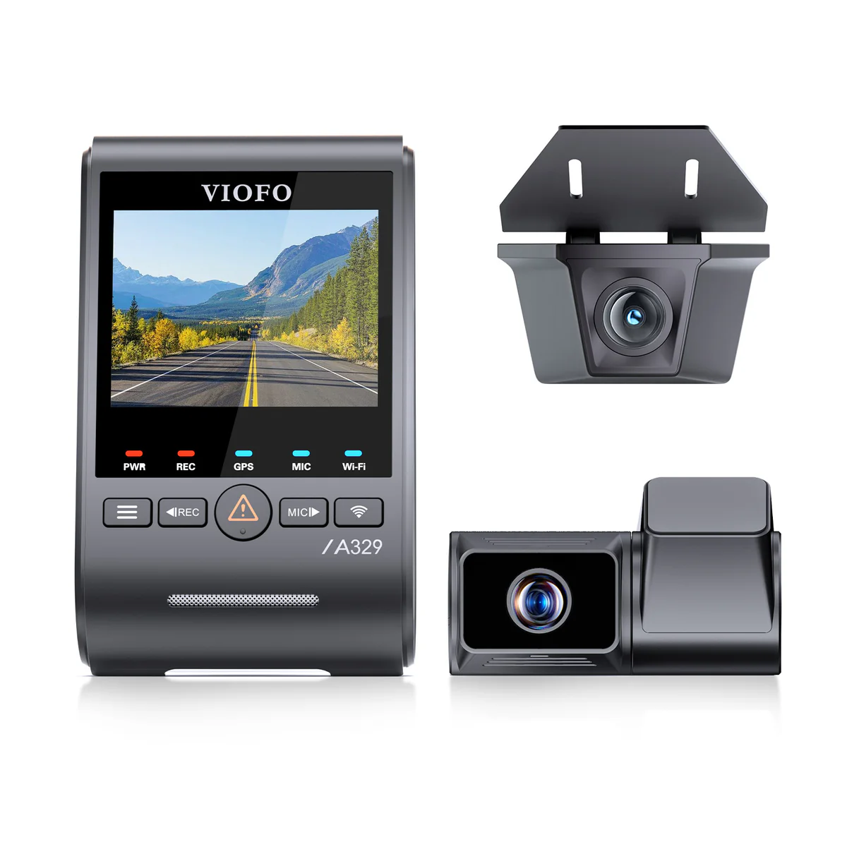 Viofo A329TW 3 Channel Dash Cam – 4K Front, 2K Telephoto 4x Zoom, 2K Waterproof Rear, STARVIS 2, Wi‑Fi 6, GPS - Image 4