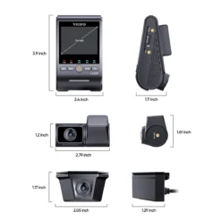 Viofo A329TW 3 Channel Dash Cam – 4K Front, 2K Telephoto 4x Zoom, 2K Waterproof Rear, STARVIS 2, Wi‑Fi 6, GPS - Image 5