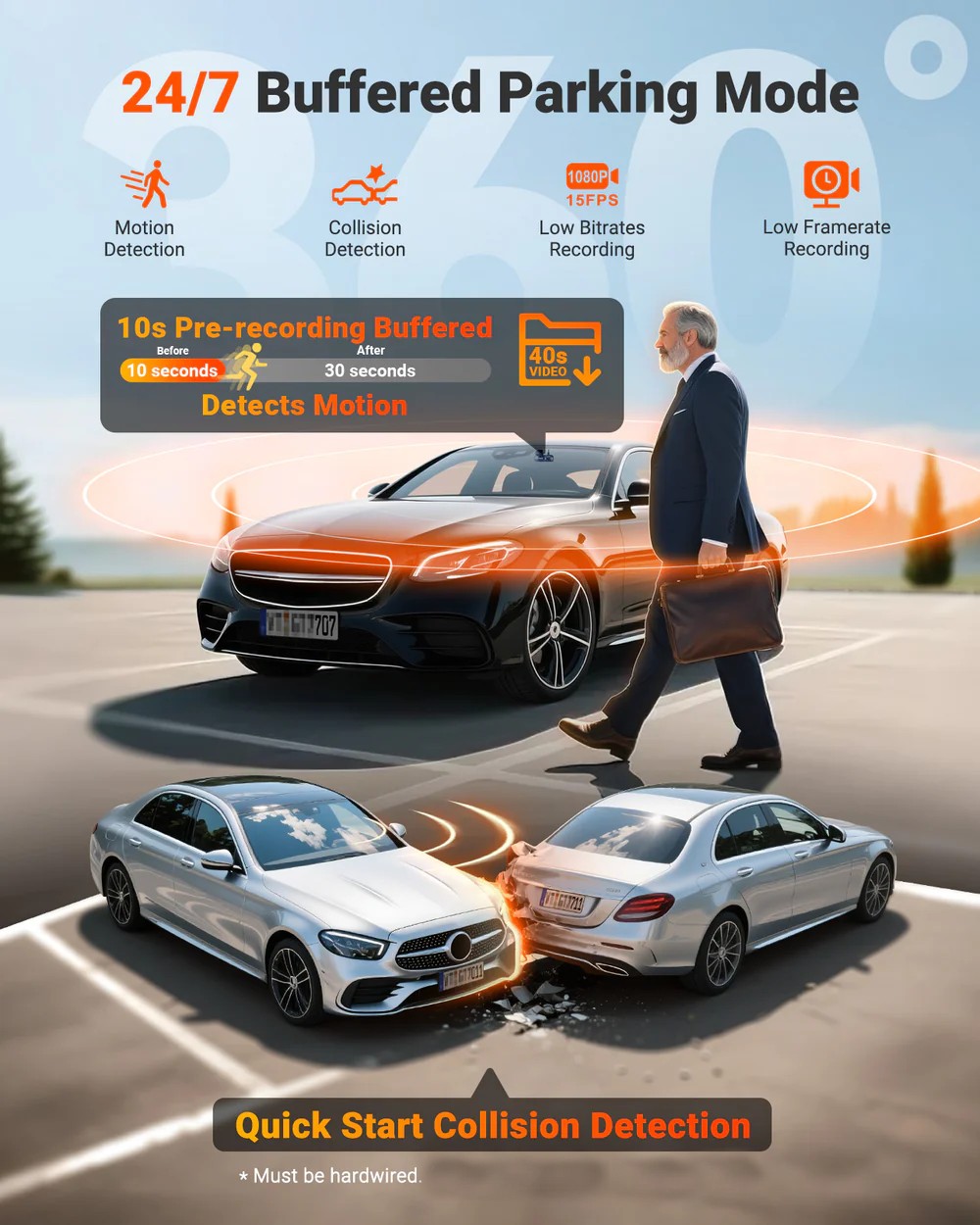 Vantrue N5S 2K 4 Channel Dash Cam, 360° Coverage, Quad Sony STARVIS 2, LTE Ready, 24/7 Parking Mode, 5GHz Wi‑Fi, GPS - Image 5