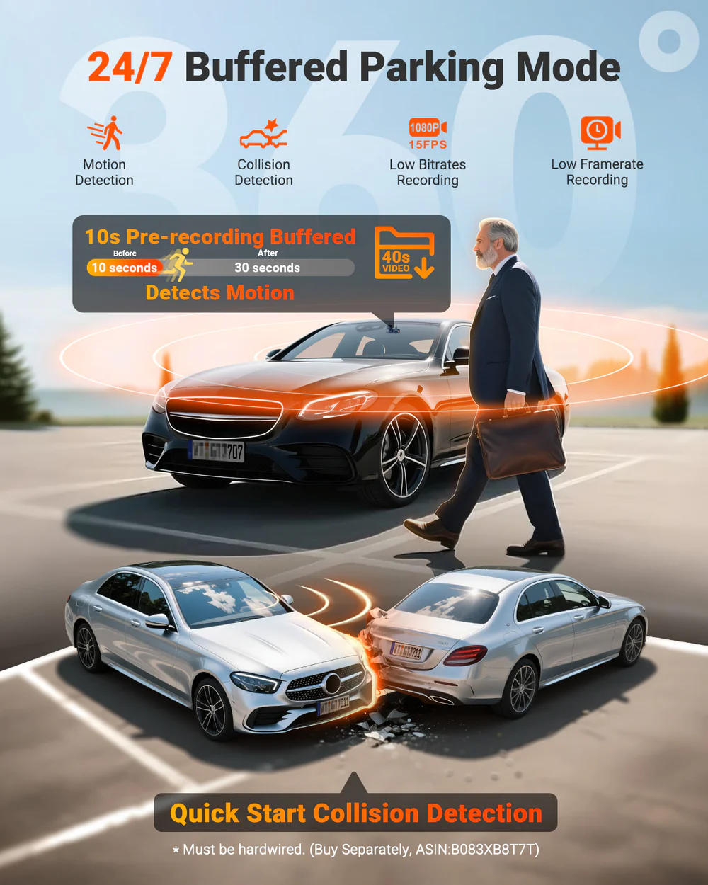 Vantrue N5S 2K 4 Channel Dash Cam, 360° Coverage, Quad Sony STARVIS 2, LTE Ready, 24/7 Parking Mode, 5GHz Wi‑Fi, GPS - Image 4