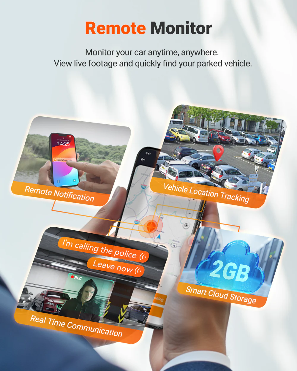 Vantrue N5S 2K 4 Channel Dash Cam, 360° Coverage, Quad Sony STARVIS 2, LTE Ready, 24/7 Parking Mode, 5GHz Wi‑Fi, GPS - Image 3