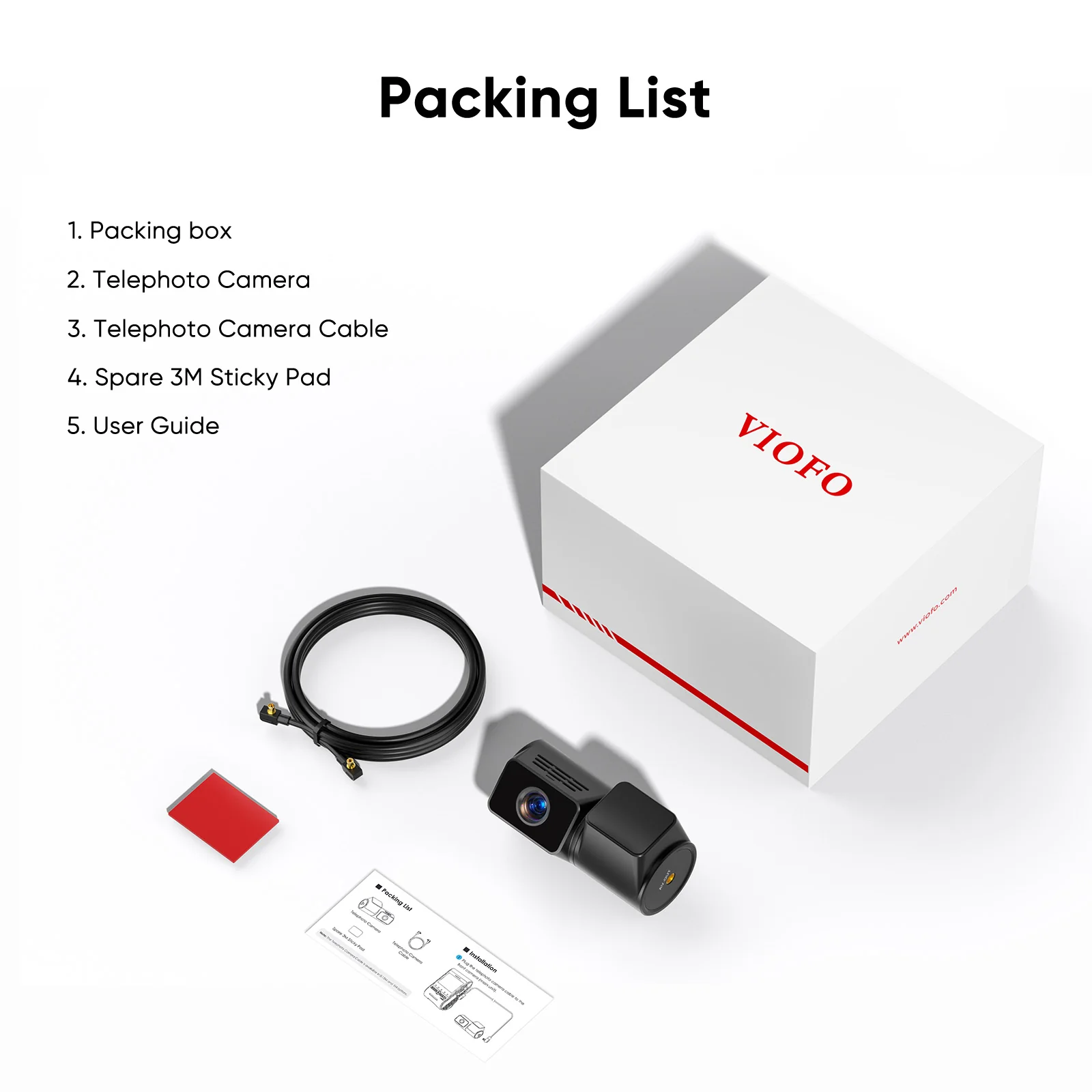 Viofo RTC420 2K HDR Telephoto Camera for A329 / A329S Dash Cam with 1M Cable Length - Image 5