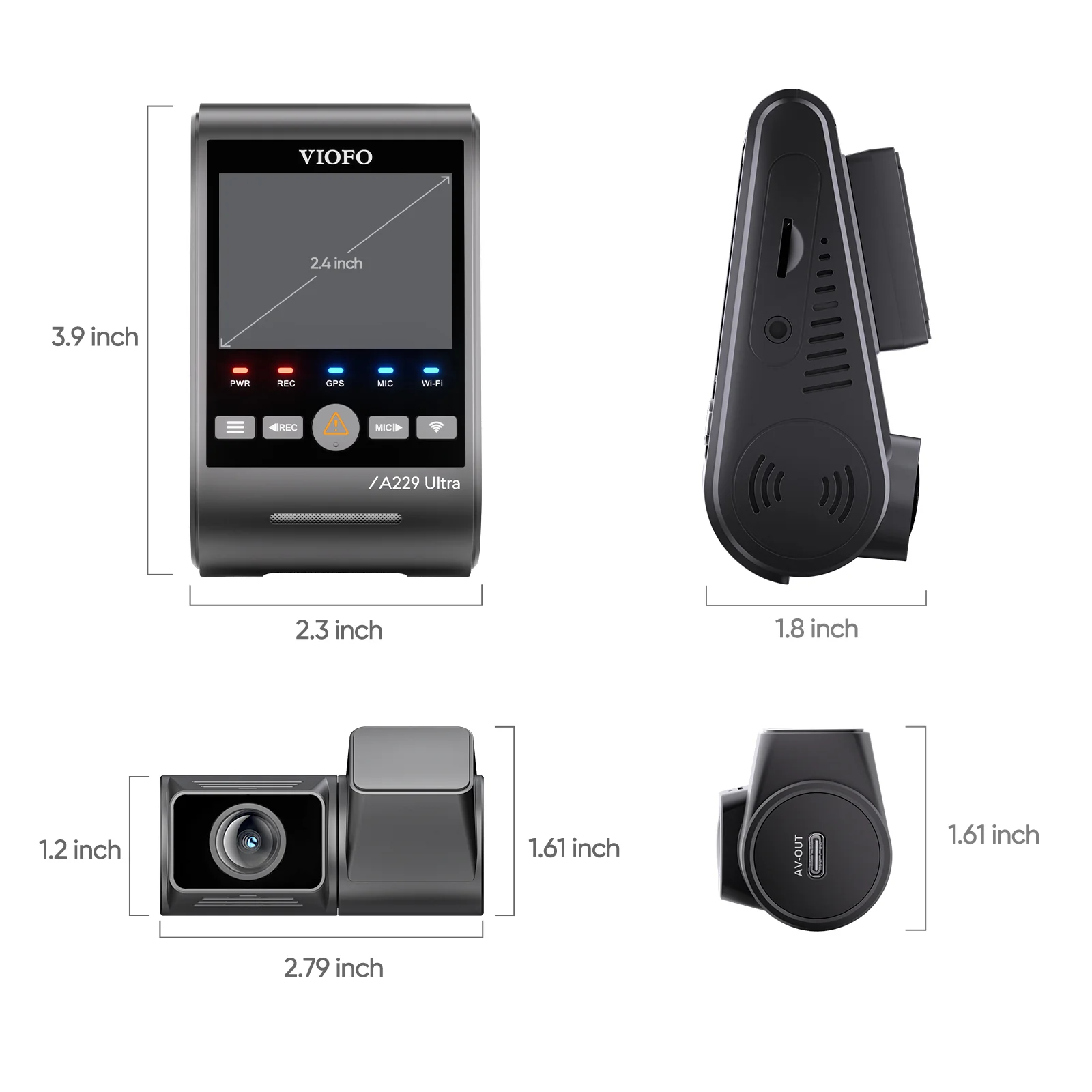 VIOFO A229 Ultra 2 Channel Dash Cam – 4K Front + 4K Rear, Dual Sony STARVIS 2, 4K HDR, 5GHz Wi‑Fi, GPS - Image 4