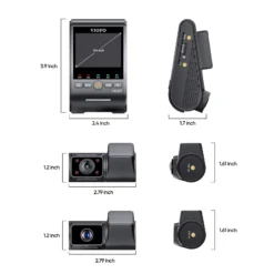 VIOFO A329TC 3 Channel Dash Cam – 4K Front, 2K Telephoto Zoom, 2K Cabin, STARVIS 2, GPS, Parking Mode - Image 6