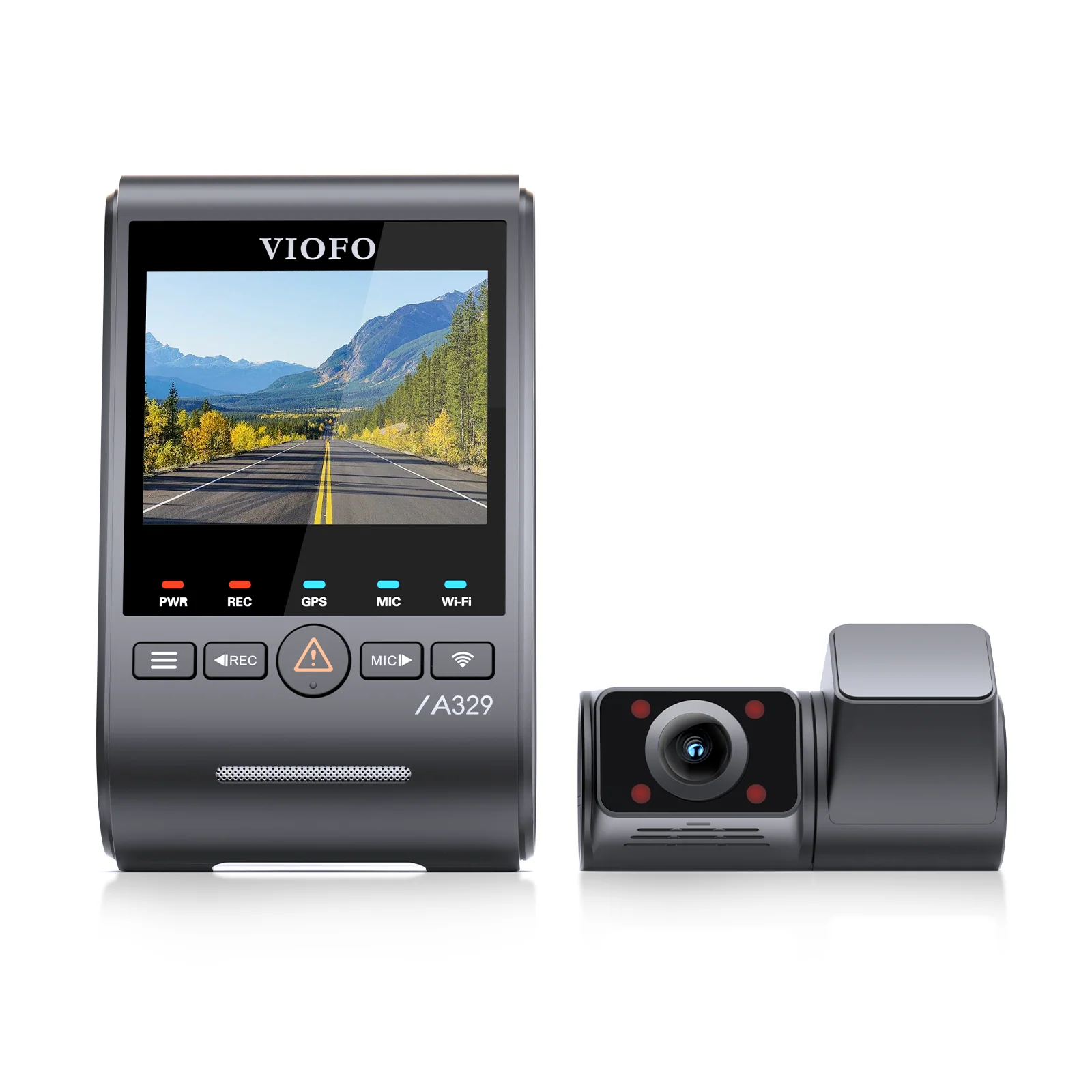 Viofo A329S 2CH IR 4K 60FPS Dash Cam – 4K Front + 2K Fisheye Interior, Sony STARVIS 2, Wi‑Fi 6, GPS, SSD Support - Image 4