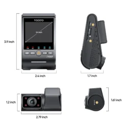 Viofo A329S 2CH IR 4K 60FPS Dash Cam – 4K Front + 2K Fisheye Interior, Sony STARVIS 2, Wi‑Fi 6, GPS, SSD Support - Image 6