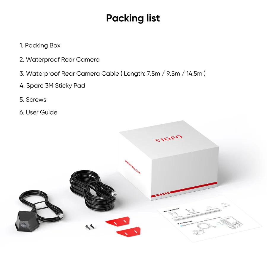 VIOFO RWE800 4K HDR Waterproof Rear Camera for A229 Ultra Series - Image 6