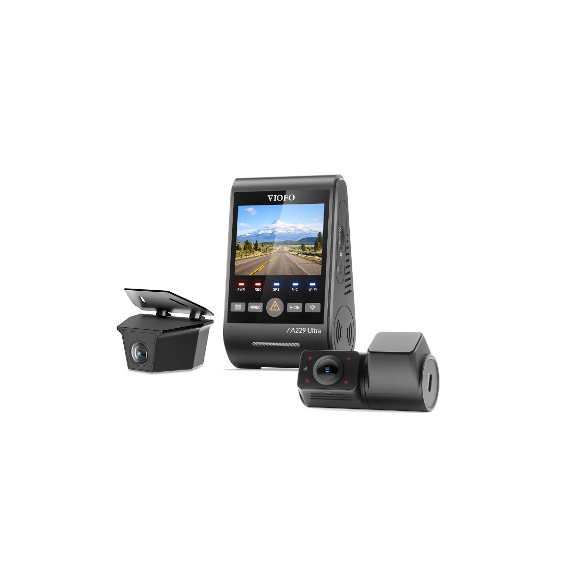 Viofo A229 Ultra W 3CH 4K Front+4K Waterproof Rear Camera+1080P Fisheye Cabin Camera