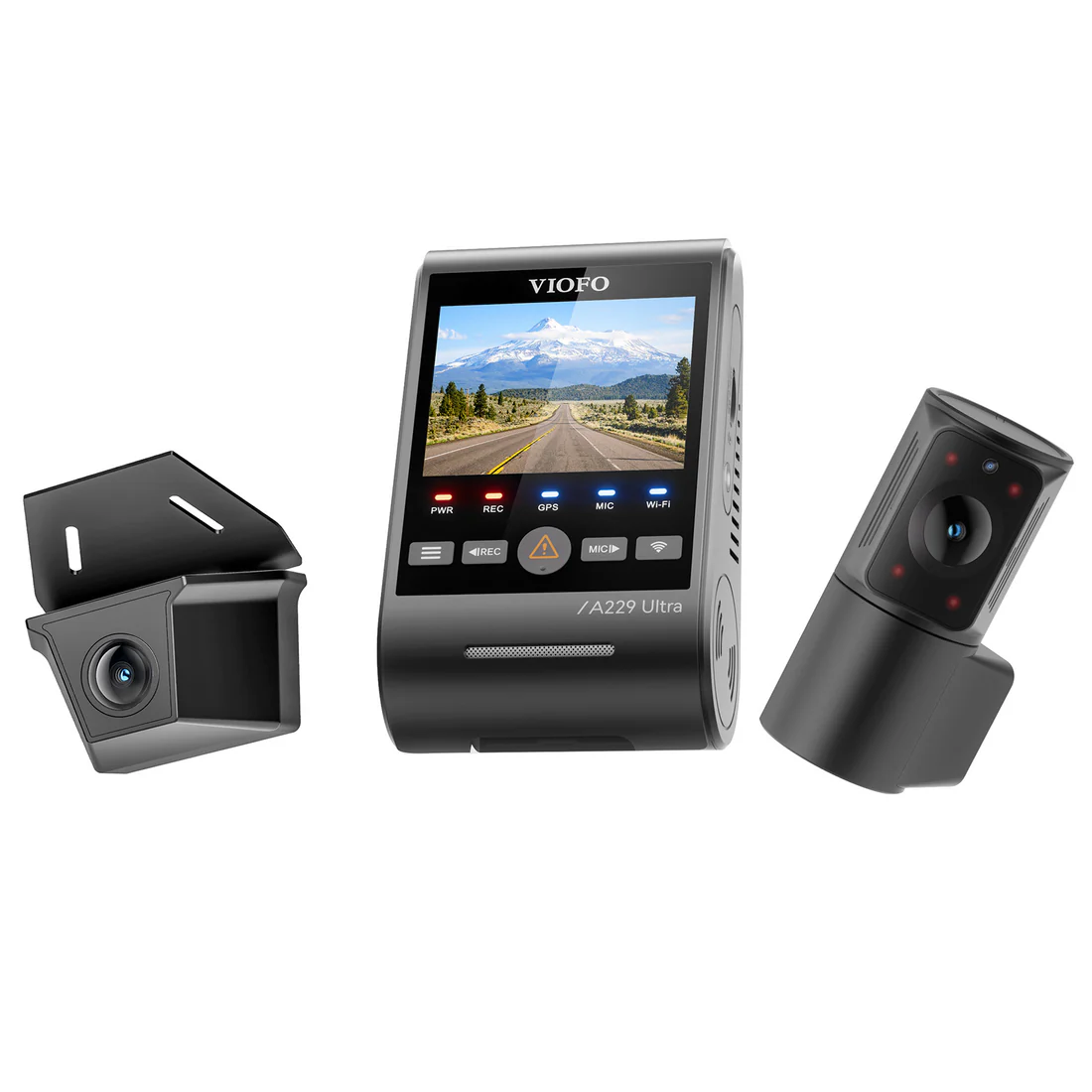 VIOFO A229 Ultra W 3CH Dash Cam 4K Front + 4K Waterproof Rear + 1080P 210° Cabin Camera, Sony STARVIS 2, HDR, GPS, Parking Mode - Image 3