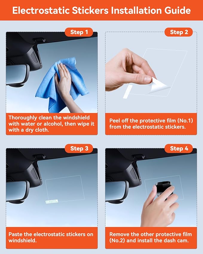 Vantrue Adhesive Pads + Electrostatic Stickers Packs - Image 2