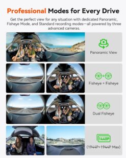 Vantrue E360 Plus 5.2K 585° Panoramic Dash Cam - Image 2