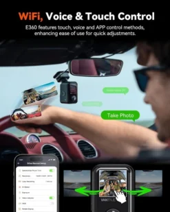 Vantrue E360 5.2K 360° Panoramic Dash Cam - Image 3