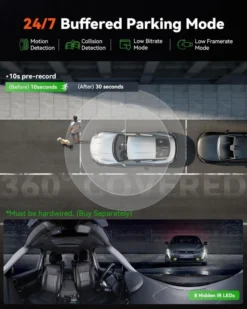 Vantrue E360 5.2K 360° Panoramic Dash Cam - Image 4