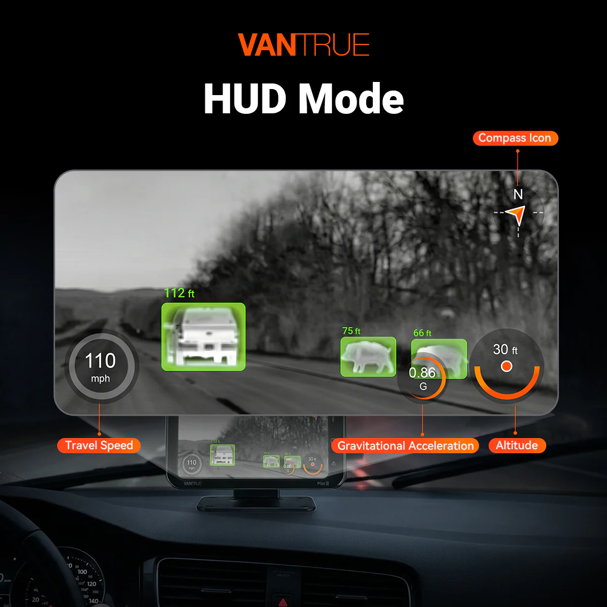 Vantrue Pilot 2 Thermal Dash Cam System - Image 4